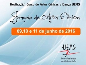 Inscries para a Quarta Jornada de Artes da UEMS se encerram neste domingo