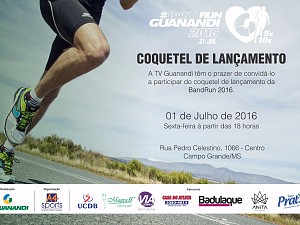 Lançamento da corrida Band Run Guanandi 2016 acontece nesta sexta-feira