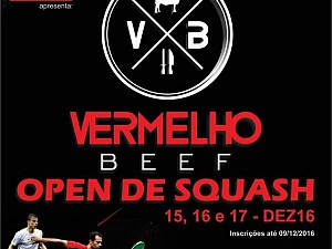 Vermelho Beef Open comea hoje na Academia Play Squash em Campo Grande